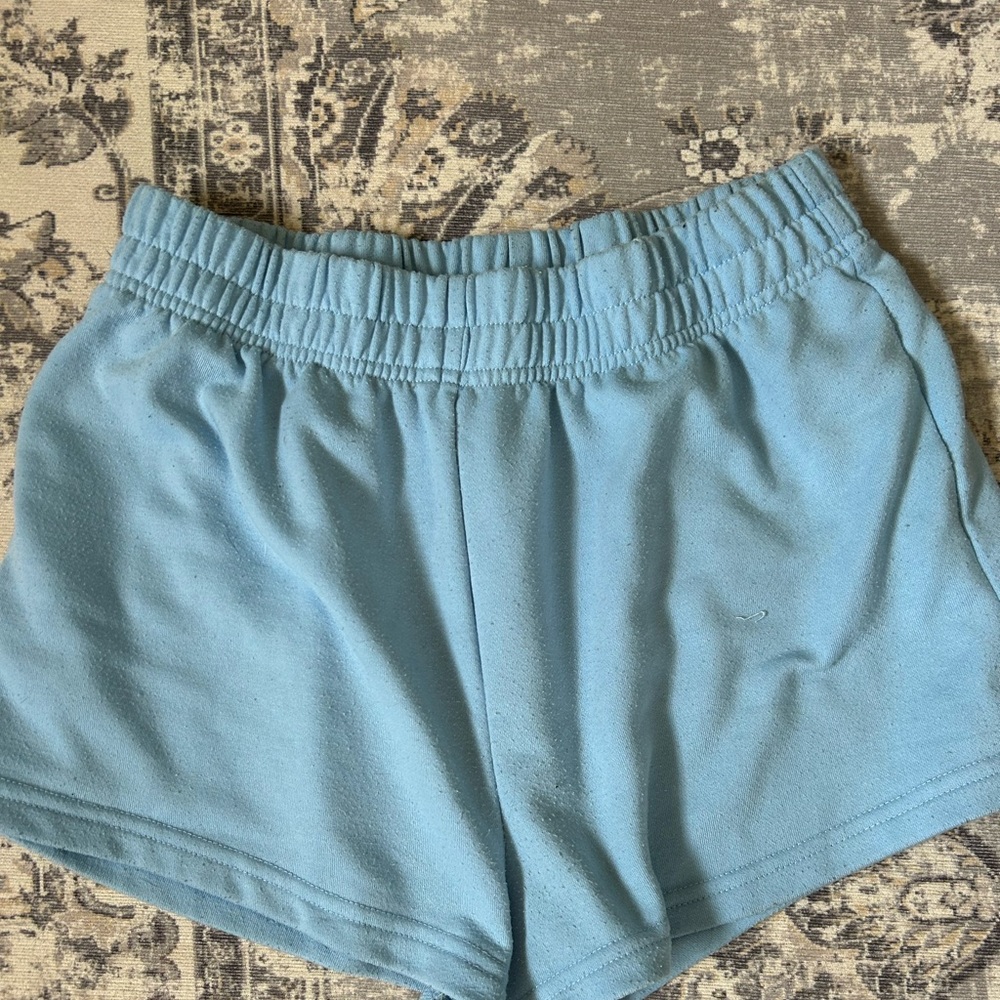 Blue Pajama Shorts